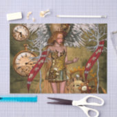 Geweldige vrouwen met steampunk tissuepapier (Craft)