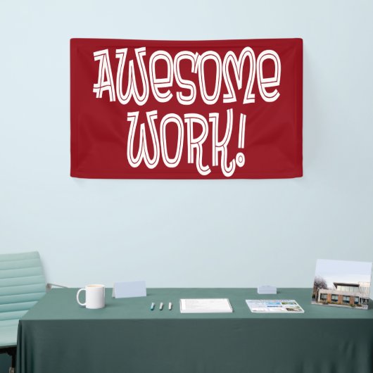 Geweldige waardering werkmedewerker Hartelijk dank Spandoek (Beurs)