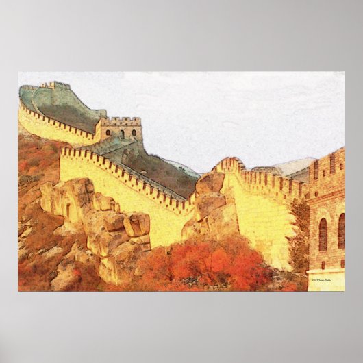 Geweldige wandbadge afdrukken poster (Voorkant)