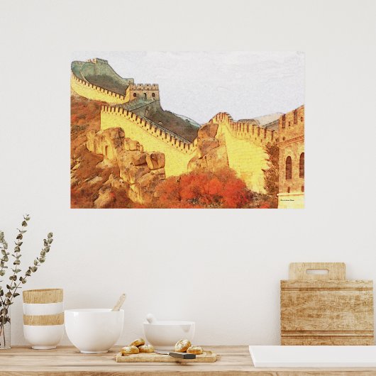 Geweldige wandbadge afdrukken poster (Keuken)