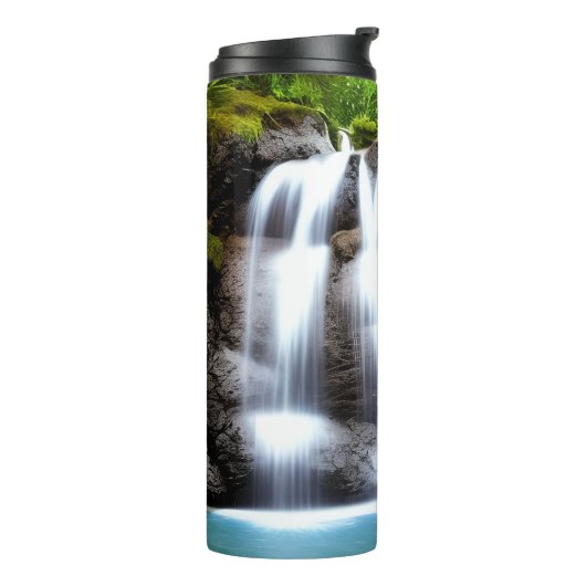 Geweldige waterval Thermische Tumbler Thermosbeker (Gedraaid links)