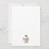 Geweldige waterverf appelbloemen en е е kaart (Achterkant)