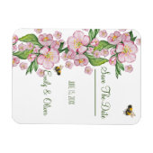 Geweldige waterverf appelbloemen en е е magneet (Horizontaal)