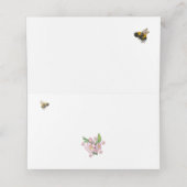 Geweldige waterverf appelbloemen en е е plaatskaartje (Binnenkant ongevouwen)