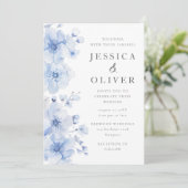 Geweldige Waterverf Breeze bruiloft Kaart (Staand voorkant)