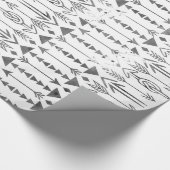 Geweldige waterverf splatters grijze stampijlen cadeaupapier (Hoek)