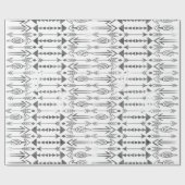 Geweldige waterverf splatters grijze stampijlen cadeaupapier (Vlak)