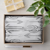 Geweldige waterverf splatters grijze stampijlen tissuepapier (Geschenk)