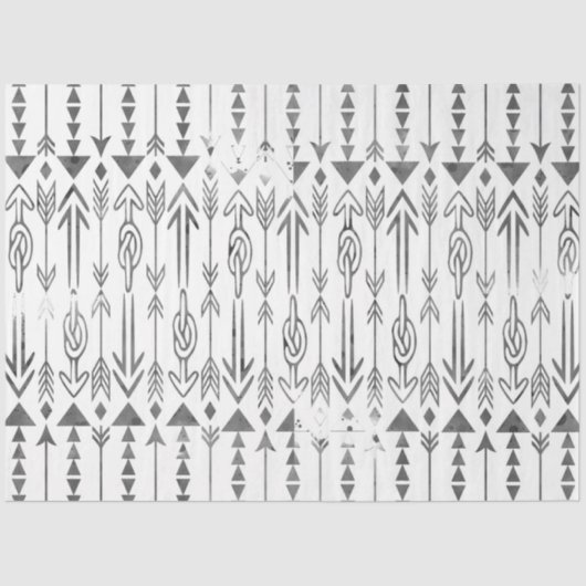 Geweldige waterverf splatters grijze stampijlen tissuepapier (Voorkant)