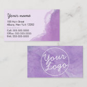 Geweldige waterverf voor elke professionele sector visitekaartje (Voorkant / Achterkant)