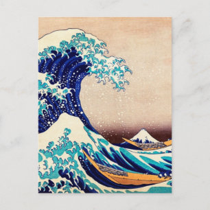 Geweldige Wave Off Kanagawa Japans Woodblock Print Briefkaart