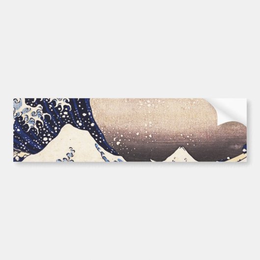 Geweldige Wave Off Kanagawa Japans Woodblock Print Bumpersticker (Voorkant)