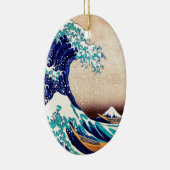 Geweldige Wave Off Kanagawa Japans Woodblock Print Keramisch Ornament (Rechts)