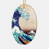 Geweldige Wave Off Kanagawa Japans Woodblock Print Keramisch Ornament (Links)