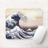 Geweldige Wave Off Kanagawa Japans Woodblock Print Muismat (Met muis)