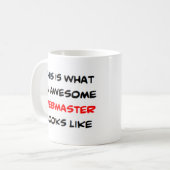 geweldige webmaster koffiemok (Voorkant links)