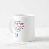 Geweldige webontwikkelaar gepersonaliseerde naam c koffiemok (Voorkant links)
