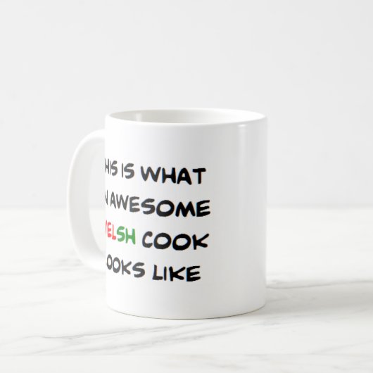 geweldige weltskok koffiemok (Voorkant links)