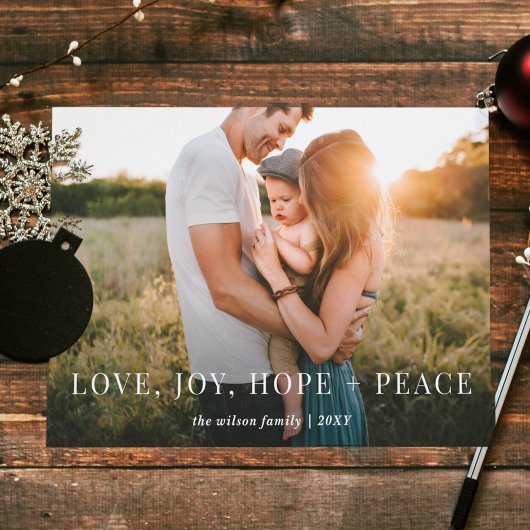 Geweldige Wensen Moderne Volledige Foto    Feestdagenkaart