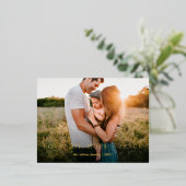 Geweldige wensen moderne volledige foto folie feestdagen briefkaart (Staand Voorkant)