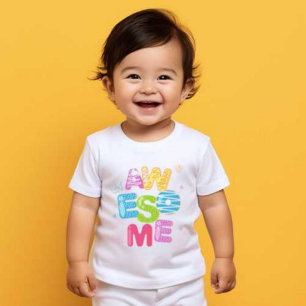 Geweldige Wereld Beste Mooie Baby Wit T-shirt