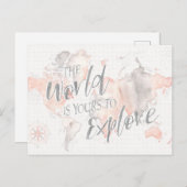 Geweldige wereld I Briefkaart (Voorkant / Achterkant)