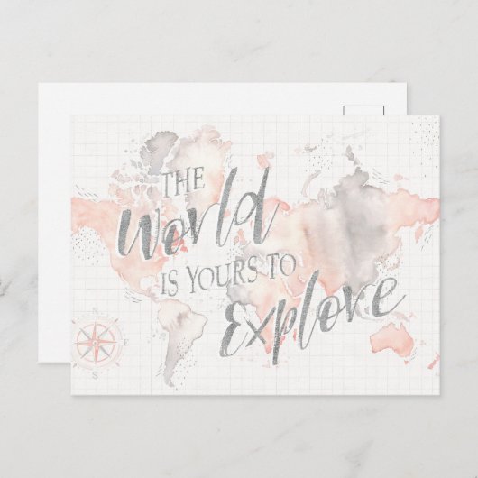 Geweldige wereld I Briefkaart (Voorkant / Achterkant)