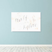 Geweldige wereld I Canvas Afdruk (Insitu (Houten vloer))