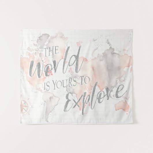 Geweldige wereld I Wandkleed (Voorkant (horizontaal))