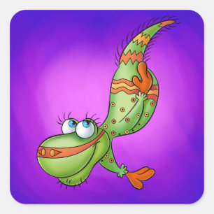 Geweldige wereld van Hector cartoon Vierkante Sticker
