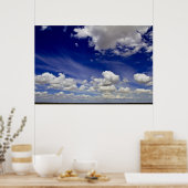 Geweldige wereld - Wolken van wit Poster (Keuken)