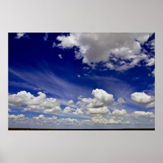 Geweldige wereld - Wolken van wit Poster (Voorkant)