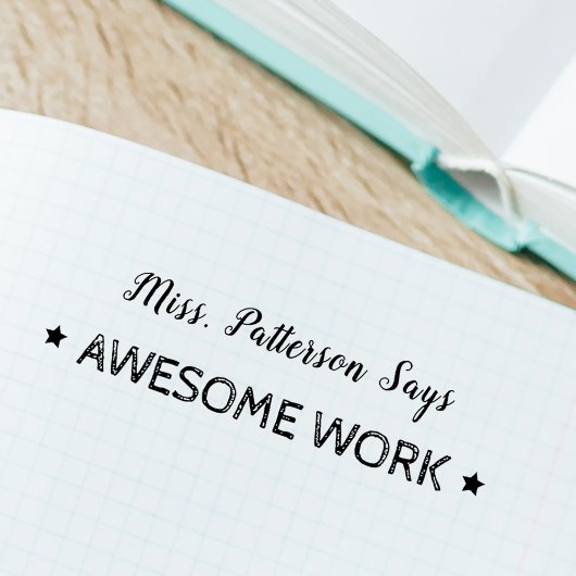 Geweldige werk | Aangepaste leraren Zelfinktende Stempel