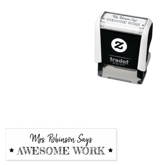 Geweldige werk | Aangepaste leraren Zelfinktende Stempel (In situ)