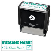 geweldige WERK! Educator Rubber Stamp Zelfinktende Stempel (In situ)