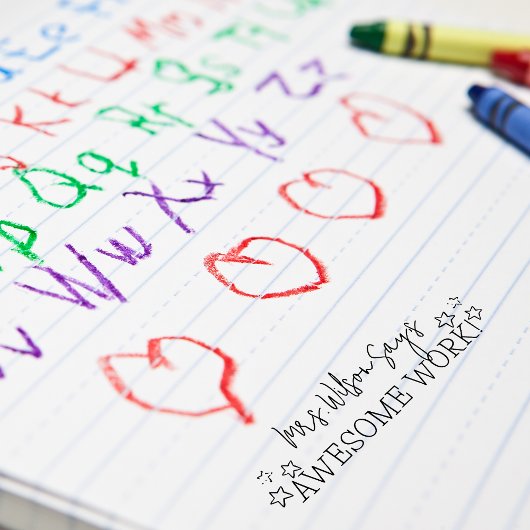 Geweldige werk voor leraren zelfinktende stempel