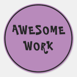 Geweldige werkleraar aanmoediging Klassieke ronde  Ronde Sticker