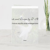 Geweldige White Egret Love Dance Feestdagen Kaart (Achterkant)