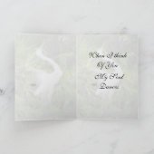 Geweldige White Egret Love Dance Feestdagen Kaart (Binnen)