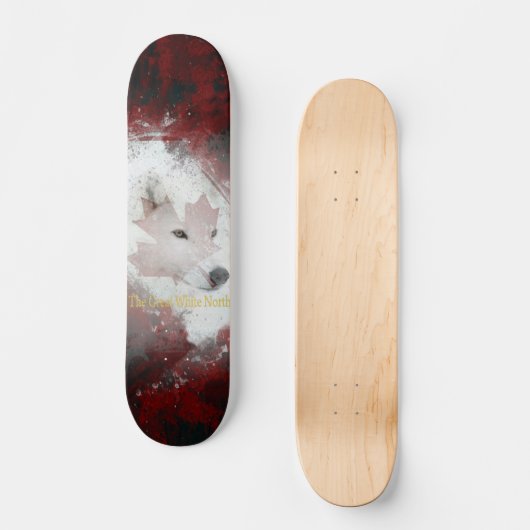 geweldige white north beta skateboard (Voorkant)