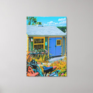 Geweldige wielschilderen canvas afdruk