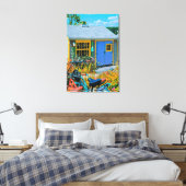 Geweldige wielschilderen canvas afdruk (Insitu (Slaapkamer))
