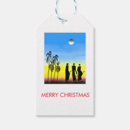 Geweldige wijze Mannen kerst Cadeaulabel