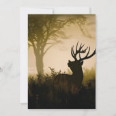 geweldige Wild Camo Oh Deer Eend jacht 1e verjaard Kaart (Achterkant)