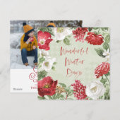 Geweldige winterdagen feestdagenkaart (Voorkant / Achterkant)