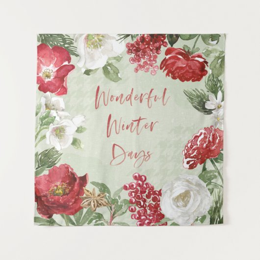 Geweldige winterdagen wandkleed (Voorkant (horizontaal))