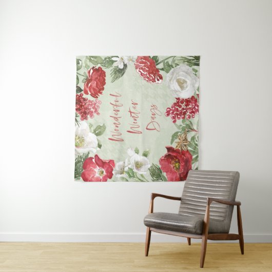 Geweldige winterdagen wandkleed (In situ)