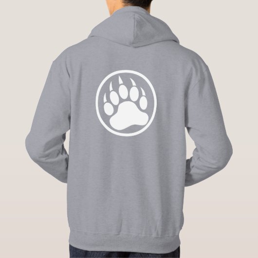 Geweldige wit Beer Achterzijde en voorafdruk Hoodie (Achterkant)