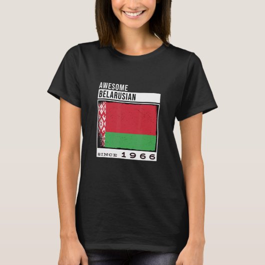 Geweldige Wit-Russisch sinds 1966 Wit-Russisch 56e T-shirt (Voorkant)