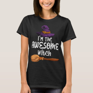 Geweldige Witch Funny Halloween Kostuum Pet & Broo T-shirt